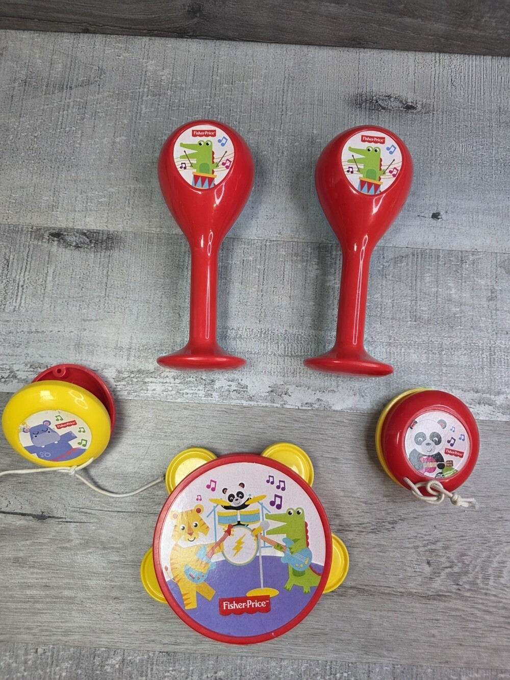 Musical Instruments Play Set Toy Fisher Price Animal Theme Boy Girl b312